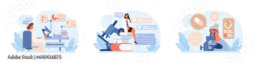 Healthtech set. Innovative diagnosis and treatment methodics. Telemedicine