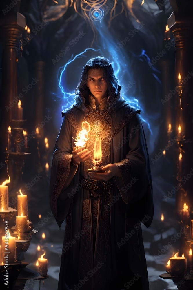 Sorcerer's Sanctum The Mage's Conjuration (Generative AI)




