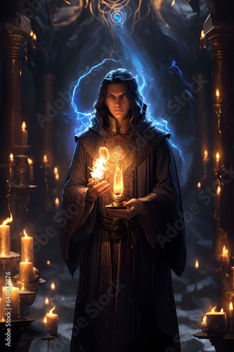Sorcerer's Sanctum The Mage's Conjuration (Generative AI)