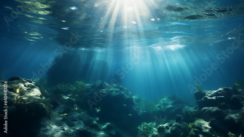 copy space background Underwater Wonders concept 