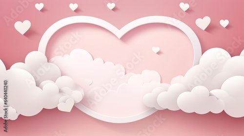 pink background with hearts © CLOVER BACKGROUND