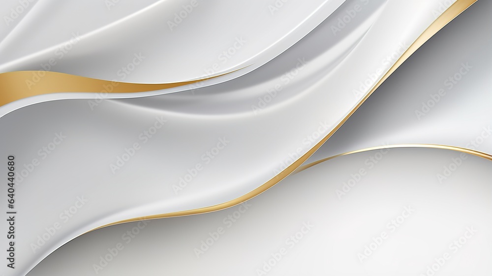 Obraz premium Wavy Blue Wave Abstract Background Design with Smooth Curves and Light Lines