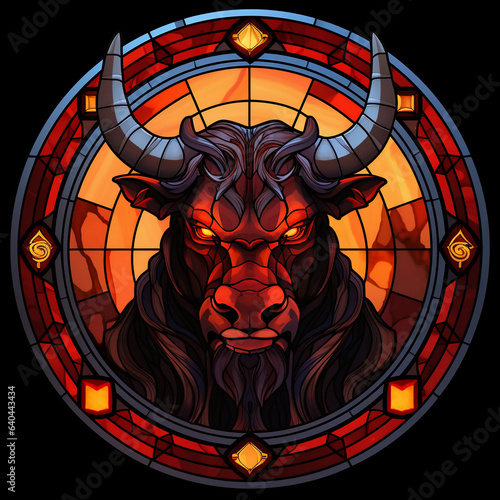 the devil stain glass