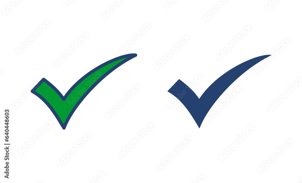 Check mark icon vector. Tick mark sign and symbol Check mark icon vector. Tick mark sign and symbol