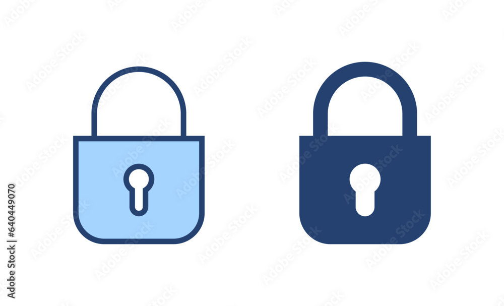 Lock icon vector. Padlock sign and symbol. Encryption icon. Security symbol Lock icon vector. Padlock sign and symbol. Encryption icon. Security symbol