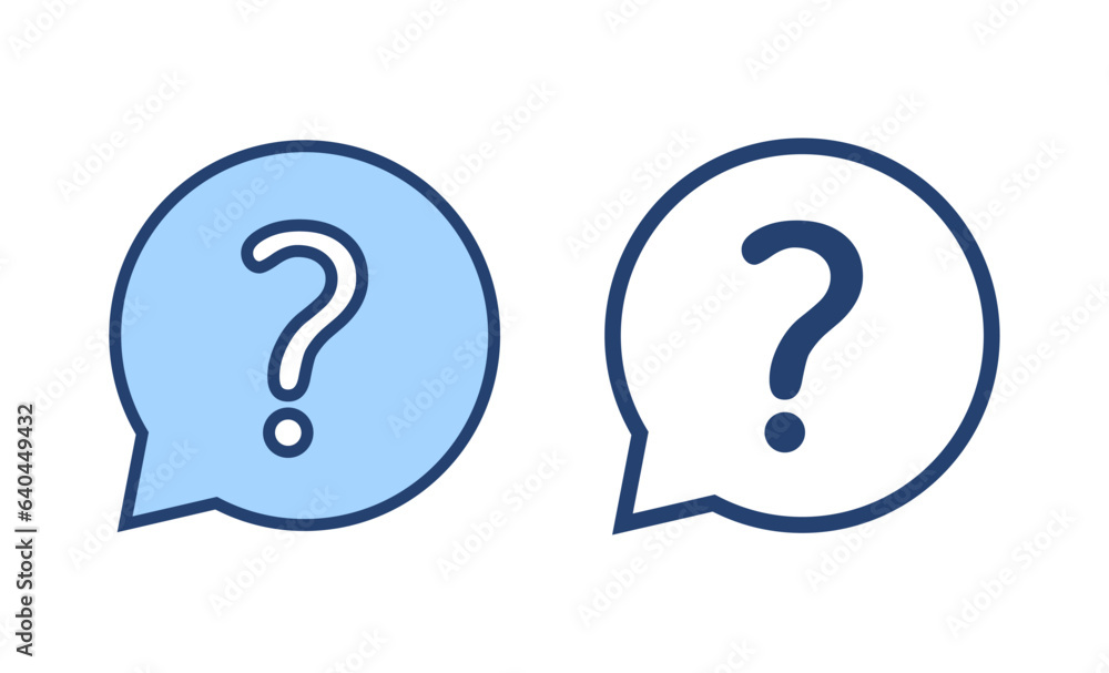 Question icon vector. question mark sign and symbol Question icon vector. question mark sign and symbol