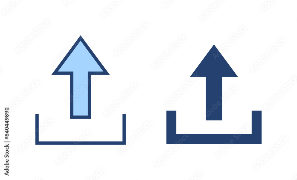 Upload icon vector. load data sign and symbol Upload icon vector. load data sign and symbol