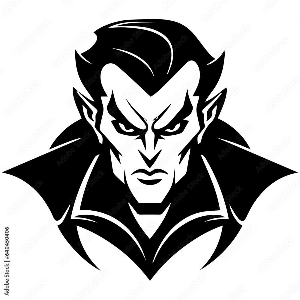 Obraz premium vampire silhouette vector
