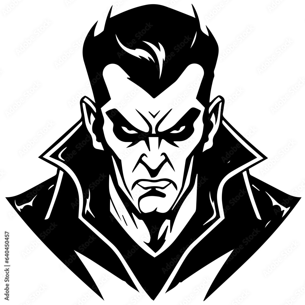 Obraz premium vampire silhouette vector