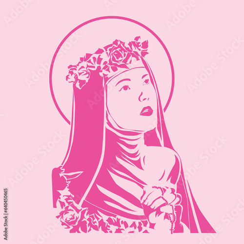 Santa Rosa of Lima  vector synthesis