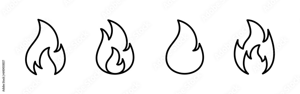 Fire icon vector. fire flame icon Fire icon vector. fire flame icon