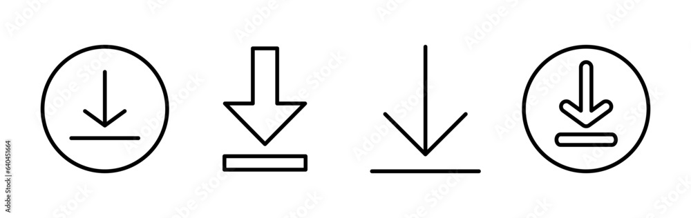 Download icon vector. Downloading vector icon Download icon vector. Downloading vector icon