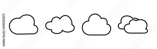 Cloud icon vector. cloud data. cloud services