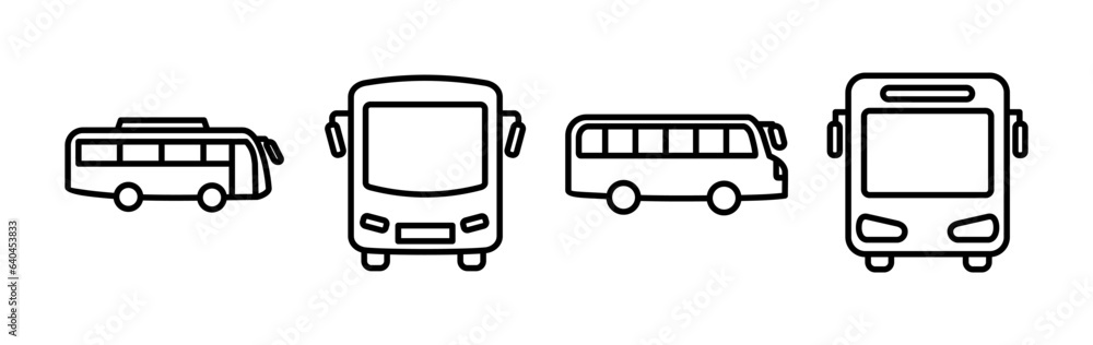 Bus icon vector. bus vector icon Bus icon vector. bus vector icon
