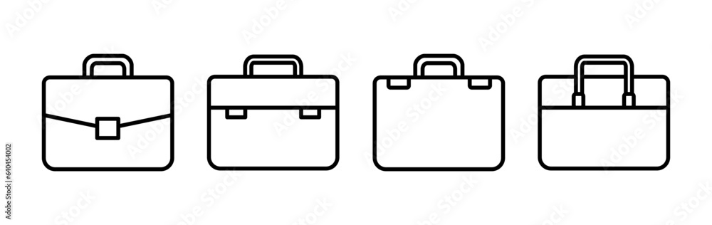 Briefcase icon vector. Portfolio vector icon. suitcase icon Briefcase icon vector. Portfolio vector icon. suitcase icon