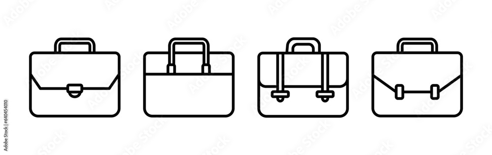 Briefcase icon vector. Portfolio vector icon. suitcase icon Briefcase icon vector. Portfolio vector icon. suitcase icon