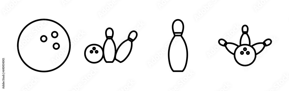Bowling icon vector. Bowling ball and pin icon. Bowling pins with ball icon. Bowling icon vector. Bowling ball and pin icon. Bowling pins with ball icon.