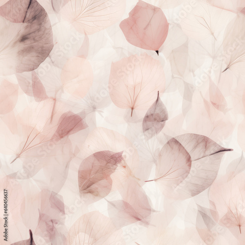 Pink Pressed Flowers Seamless Tiling
