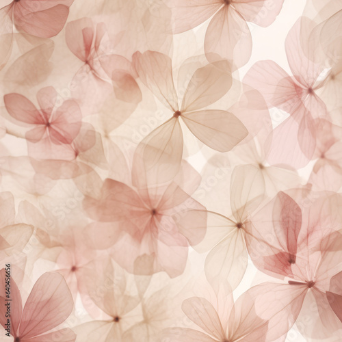 Pink Pressed Flowers Seamless Tiling
