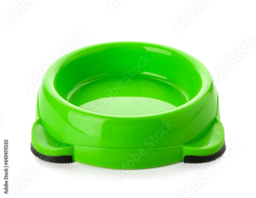 Bright green plastic pet fo...