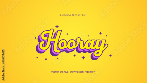 Hooray Editable text effects- Style text effects