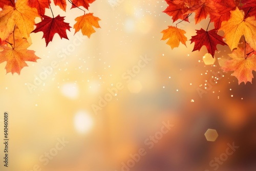Radiant Leaves  Web Banner Design for Autumn and Year s End 