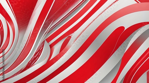red and white striped background. Generative AI