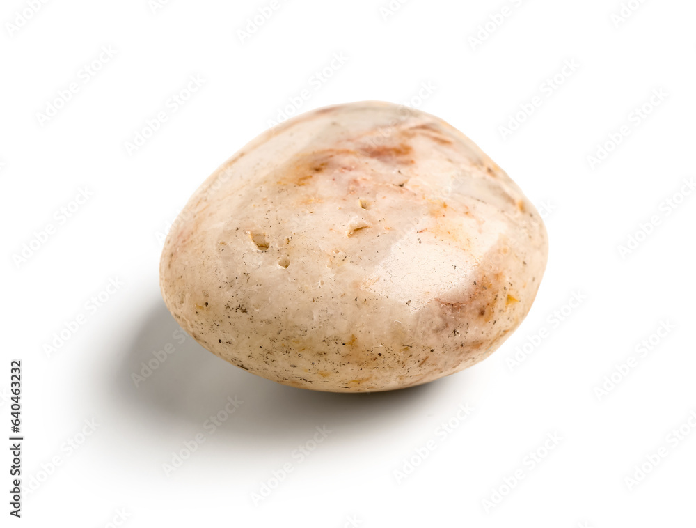 Fototapeta premium Pebble stone on white background
