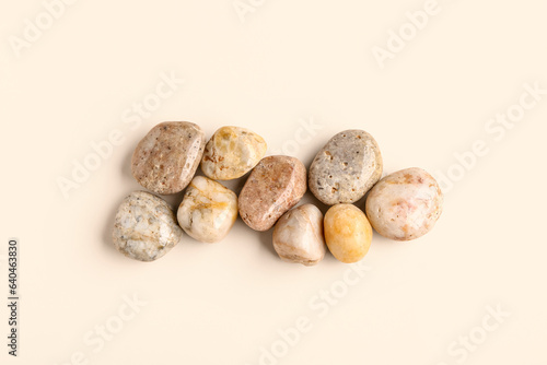 Smooth natural river stones...