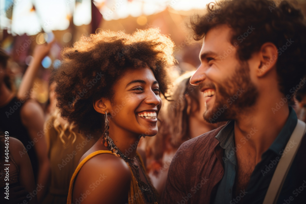 young couple happy expression in a party enjoying young couple happy expression in a party enjoying