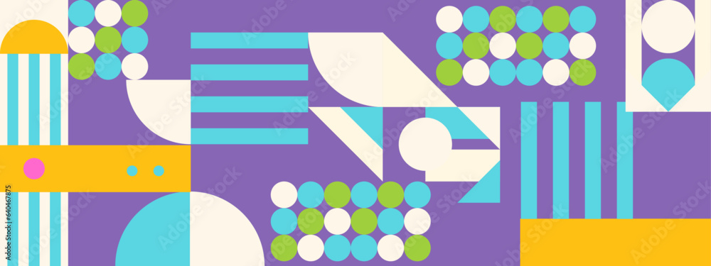 Obraz premium vector colorful geometric mosaic tile background
