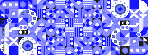 vector gradient mosaic channel art template
