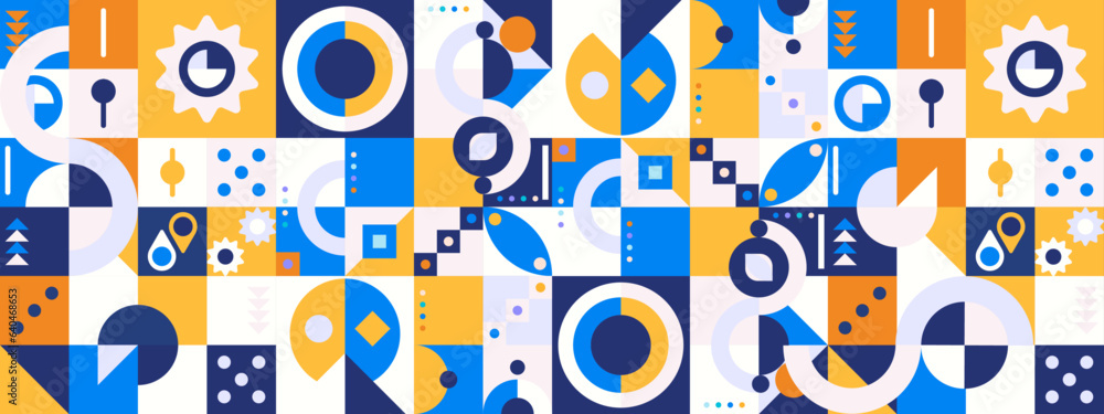 vector gradient mosaic channel art template vector gradient mosaic channel art template