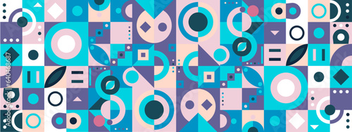 vector gradient mosaic channel art template