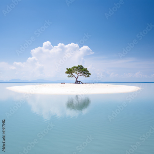 The Island Paradise Minimalistic Landscape  © Sekai
