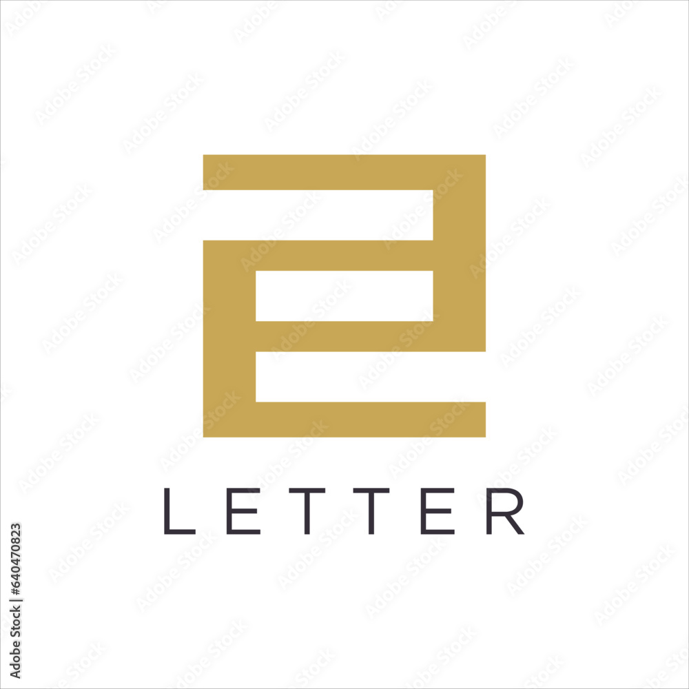 Initial letter E logo design template elements Initial letter E logo design template elements