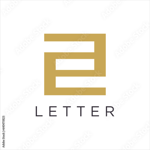 Initial letter E logo design template elements © arbain