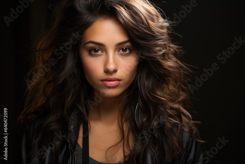 Strong Concept stock photo of a Pretty 18 years old Spanish girl - stockphoto concepts