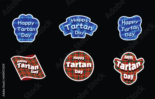 Tartan Day Sticker, funny St Patrik's Day, posters, flyers, t-shirts, cards, invitations, stickers, banners, gifts. Irish leprechaun shenanigans lucky charm clover funny quote