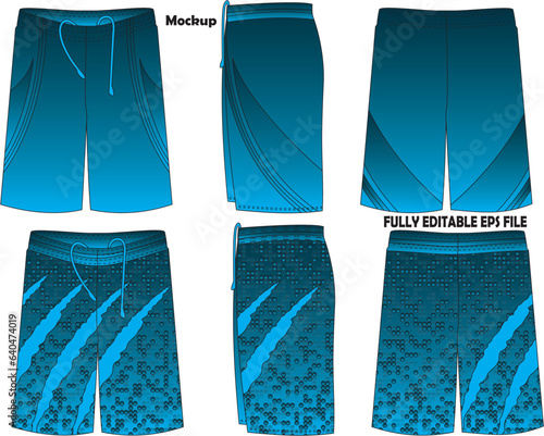 Basketball Short Mock ups for sports clubs 