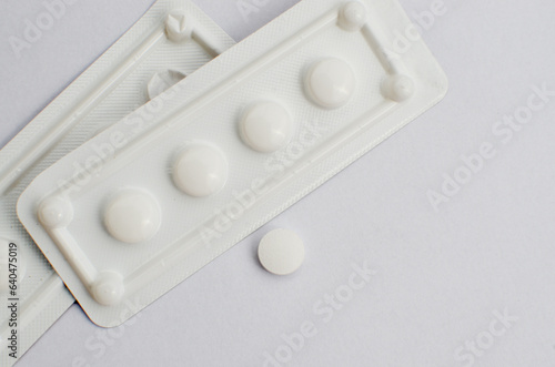 Closeup of Medicine in Pills and Pills on White, Vitality and Health Concept. Perfect for illustrating treatments, medical care, pharmacy and wellness.