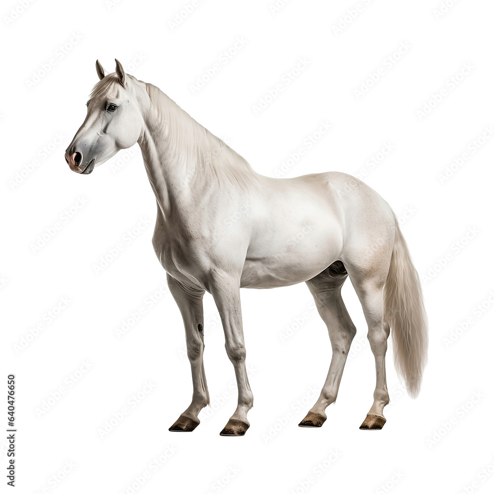 Obraz premium horse isolated on white background