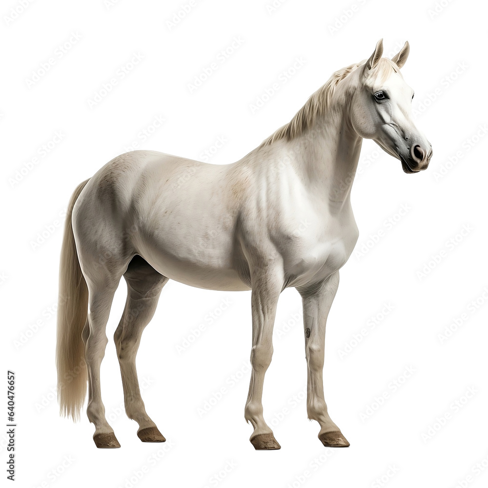 Obraz premium horse isolated on white background