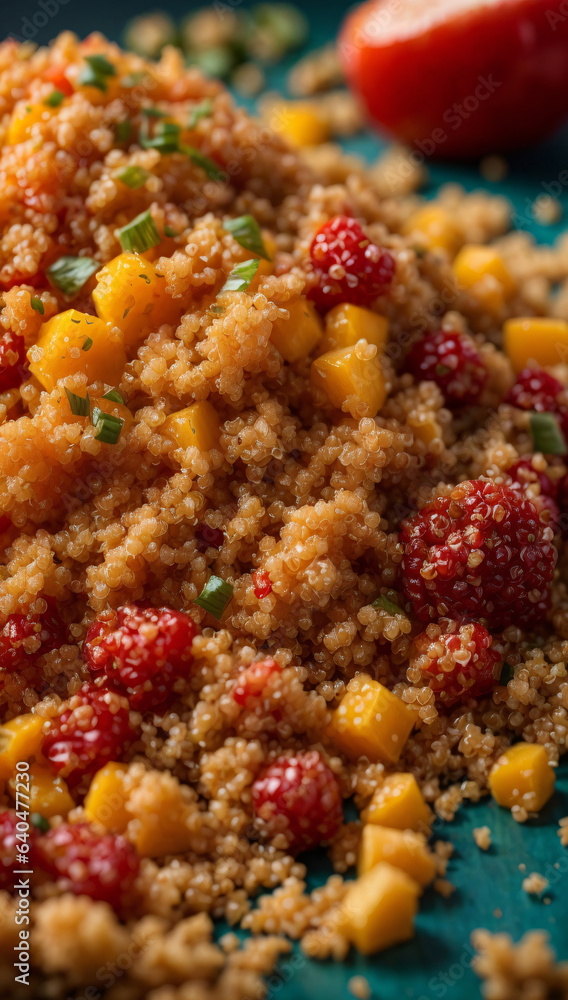 close up of a Quinoa close up of a Quinoa