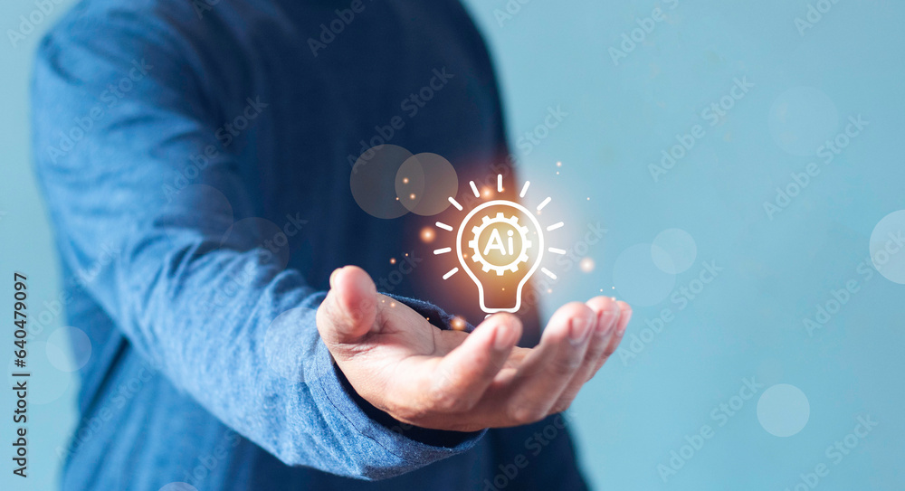 Show AI technology, Digital transformation technology strategy, IoT, internet of things. transformation of ideas an the adoption of technology in business in the digital age Show AI technology, Digital transformation technology strategy, IoT, internet of things. transformation of ideas an the adoption of technology in business in the digital age