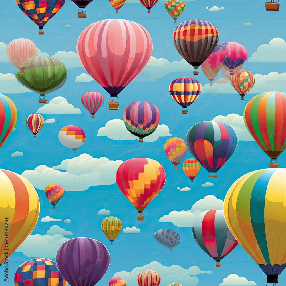 Fototapeta premium Seamless Pattern of balloon