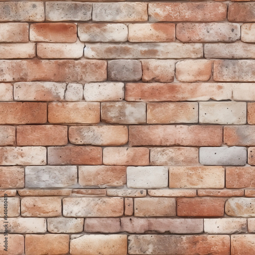 Fototapeta premium seamless pattern of tile brick mortar background texture