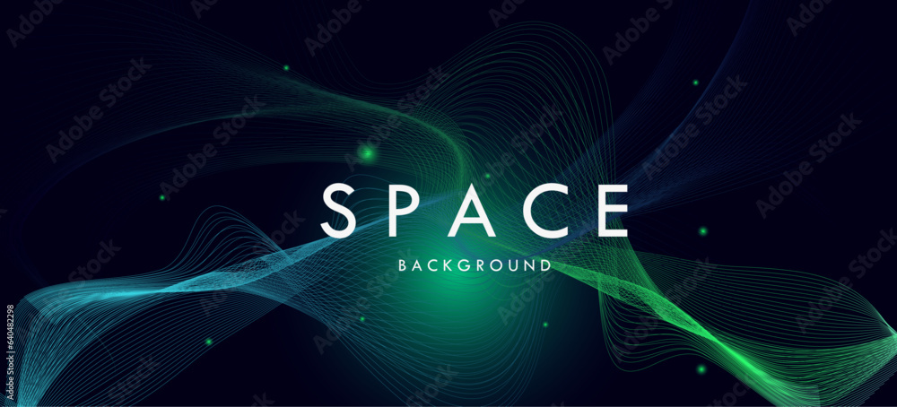 abstract glowing wave space background abstract glowing wave space background