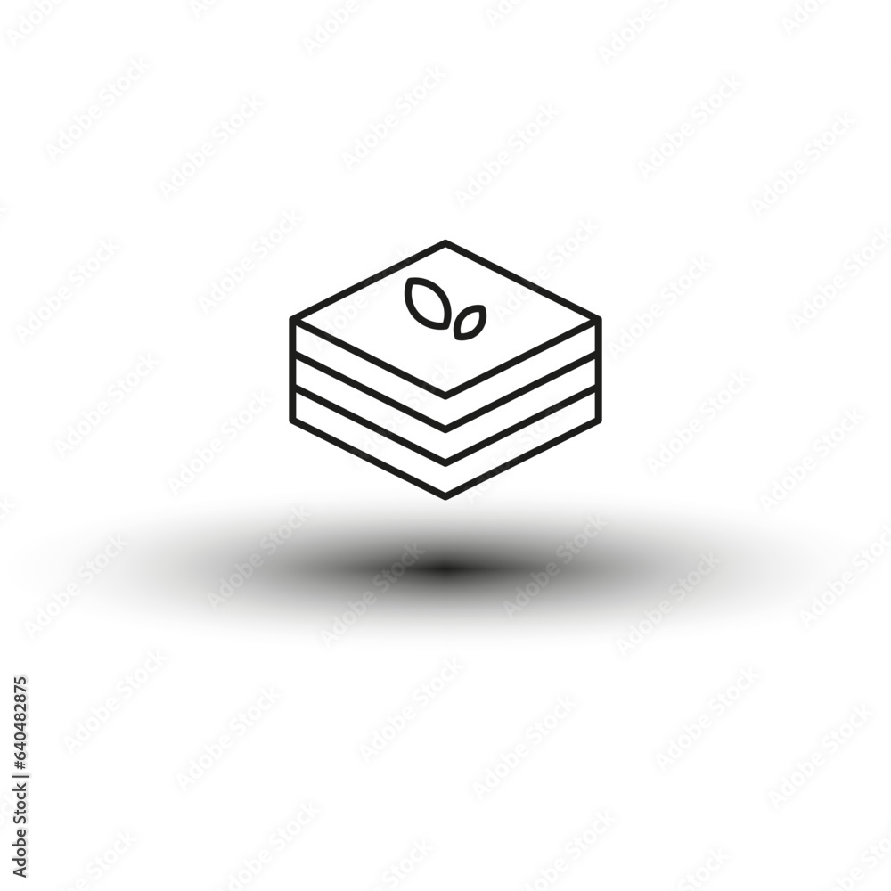 Tiramisu icon. Vector illustration. EPS 10. Tiramisu icon. Vector illustration. EPS 10.