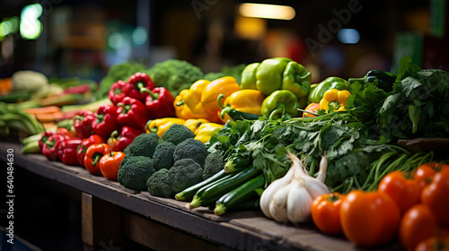 Fresh and Colorful Vegetables at the Vibrant Market